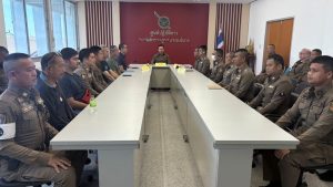 จัดอบรมชี้แจงการประกาศนโยบายของสถานีตำรวจ การต่อต้านการรับสินบน (Anti- Bribery Policy) และการไม่รับของขวัญ ของกำนัลหรือประโยชน์อื่นใด (No Gift Policy)